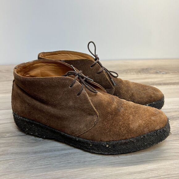 Shipton & Heneage Men's Joel Brown Suede Chukka Boots Size 9 Made in England - Picture 1 of 11